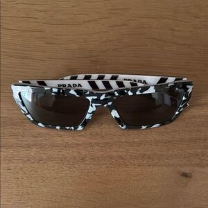 Prada Black and White Sunglasses